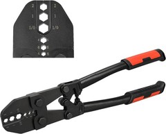 AWG 8,6,4,2,1,1/0 Lug Crimping Tool &ndash; XRABTVSK Black Tool for Electrical Connect
