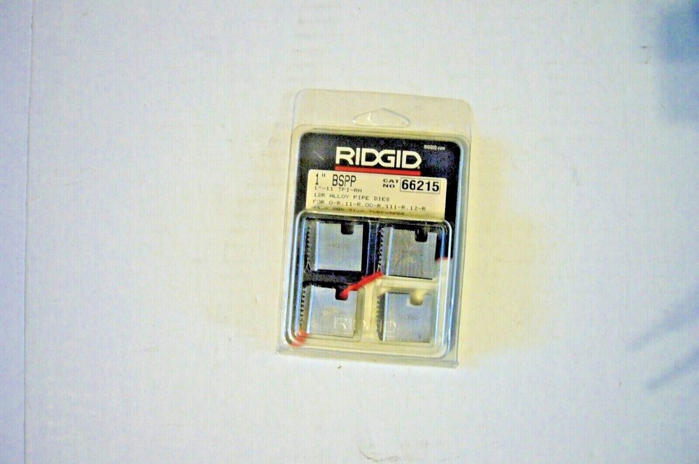 Ridgid CAT No. 66215 1&Prime; to 11&Prime; BSPP 12R Alloy Pipe Dies