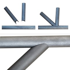 KAKA INDUSTRIAL Aluminum Pipe Notcher, 0-45&deg; Adjustable for 2 inch Pipes and &hellip;