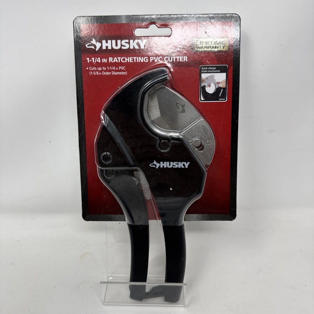 Husky Ratcheting PVC Cutter 1-1/4&Prime; &ndash; 1003 002 231 &ndash; Pipe Cutter &ndash; Quick Release