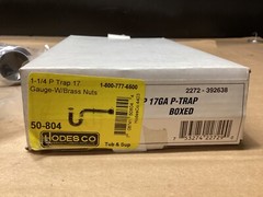 HODES Co 1-1/4&rdquo; P Trap 17 Gauge #121L93-CI