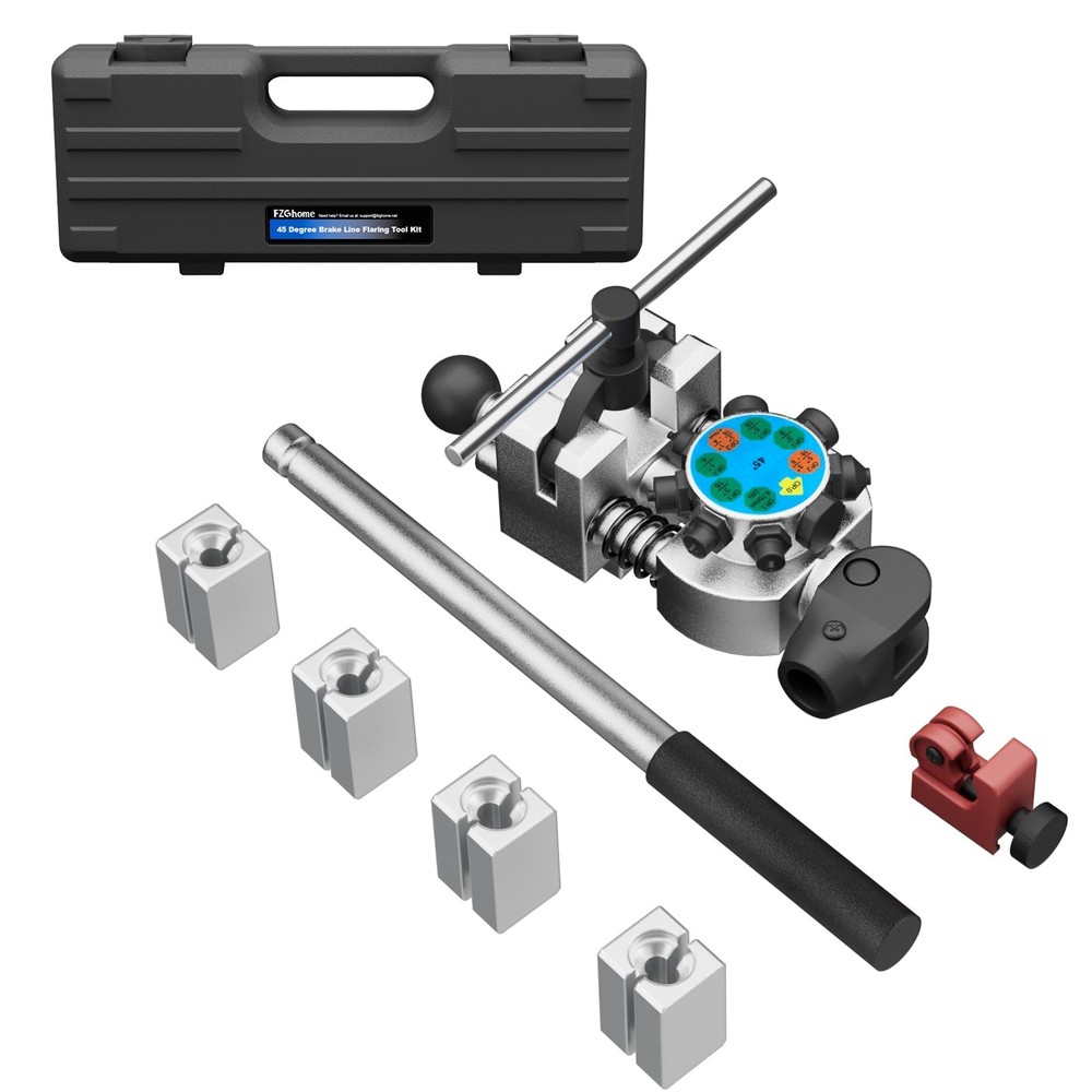 Fzghome Professional Brake Line Flaring Tool Kit &ndash; 45 Degree Set Single Bubble
