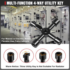 Plumbing Tools Angle Stop Wrench Kit, 3 PCS Plumbers Tool Set with Compression S