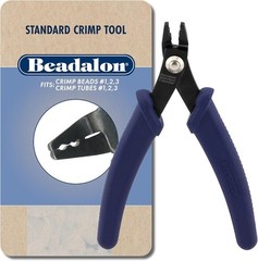 Standard Crimp Tool &ndash; Compatible with Crimp Beads #1-3, Tubes #2-3, Dark Blue, 5
