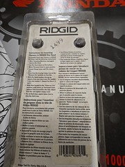 RIDGID 47895 1/2&Prime;-3/4&Prime; NPT HIGH SPEED STEEL 515 PIPE DIES