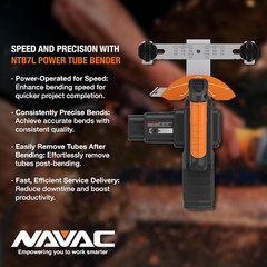 NTB7L Power Tubing Bender for Soft Copper Tubing &ndash; Battery-Operated &ndash; One-Button