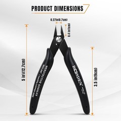 2 Pack Small Micro Wire Cutters Flush Cutter Pliers 5-Inch | Diagonal Cutters