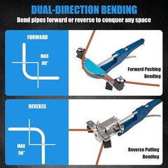 15PCS Copper Pipe Bender Tool Set &ndash; Dual-Direction Precision for HVAC Projects