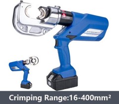 HL-400 Battery Powered Electric Hydraulic Plier Crimping Tool Crimper +2 Battery