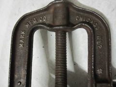 Vintage MARK MFG Co Chicago No. 2 Pipe Vise Bench Mount Pipe Fitting Plumbing