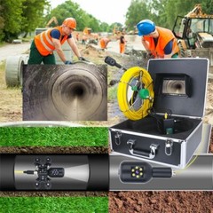 50M 1080P Dual Camera Pipeline Industrial Endoscope Pipe Inspection Video Camera