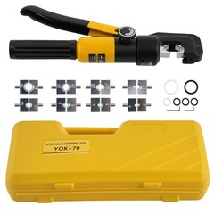 Hydraulic Cable Crimper 10T with 9 Dies Set for Battery Welding Electrical Wire