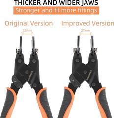 Push to Connect Removal Tool Disconnect Tongs for Plumbing Fittings 3 Sizes