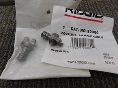 NEW 2-Pack Ridgid 92880 B-6840 3/4&Prime; Drain Cleaning Male Coupling for 3/4&Prime; Cable