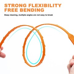 Drain Snake Clog Remover 4 Pack 20 Inch Flexible Hair Drain Removal Tool for&hellip;