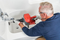 Cordless Drain Snake with 25&prime; Cable, 18V Battery &ndash; Professional Cleaner