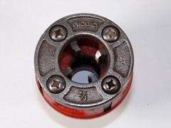 RIDGID 00R Pipe Threader Die Head Set, 1&Prime; & 3/4&Prime; with Ratchet, 00R
