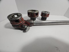 Ridgid Die Ratchet Head OO-R with 1&Prime; .75&Prime; .5&Prime; Heads Tested Working