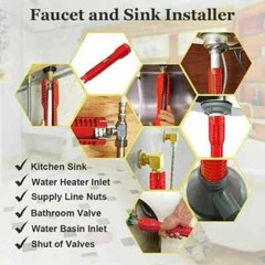 8 in 1 Faucet and Sink Installer Multi Tool Plumbing Repair Removal Tool