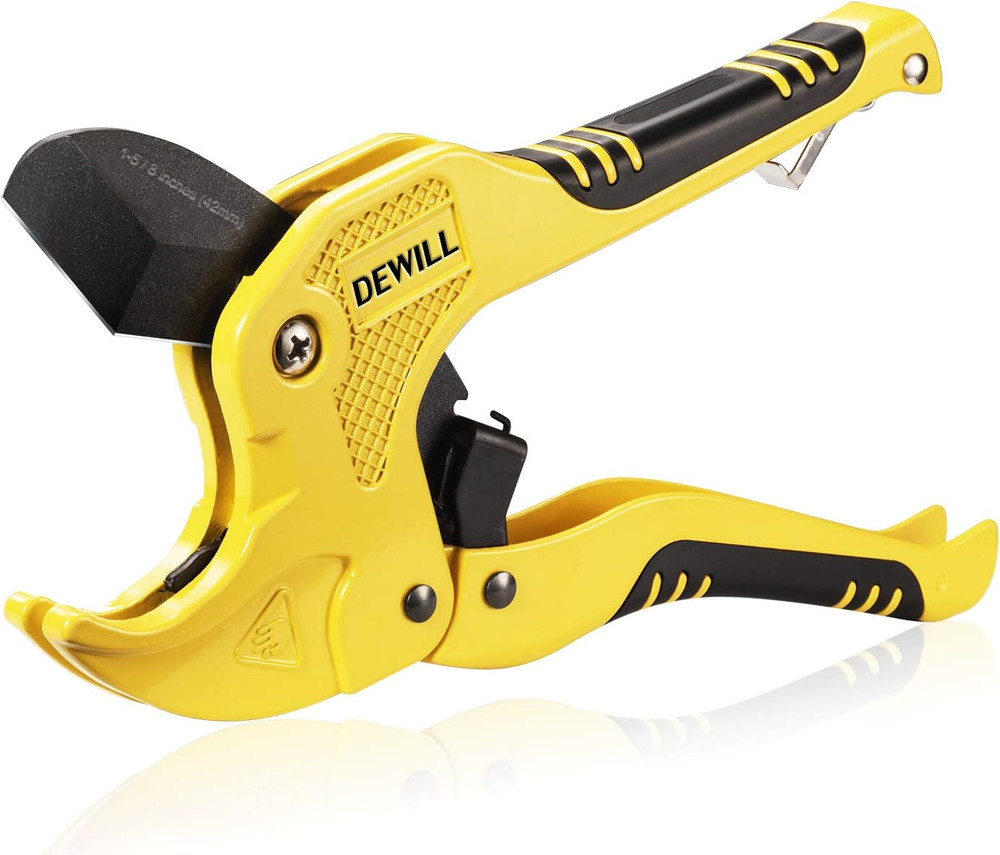 Ratchet-Type Pipe and PVC Cutter, One-Hand Fast Pipe Cutting Tool, for Cutting1-