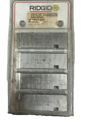 RIDGID 48225 3/8&Prime;-16 UNC Universal High Speed Bolt Dies Right Hand USA