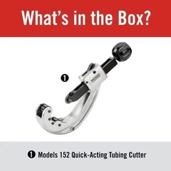 Ridgid 31642 model 152 Quick-Acting Tubing Cutter,1/4&Prime; to 2-5/8&Prime; Tube Cutter