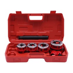 Pipe Threader Threading 1/2&rdquo;-1-1/4&rdquo; Die Dies Set Die Dies with Handle Ratchet