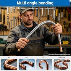 Spring Tube Bender Set 5 Piece 1/4 3/8 1/2 5/8 3/4 Inch Copper Aluminum Steel