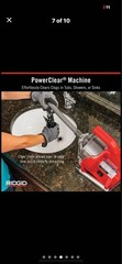 RIDGID PowerClear Drain Cleaning Machine &ndash; Red/Black