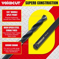 3/8 Inch x 12 Drill Bit &ndash; Long Bit, Industrial Black Oxide&hellip;