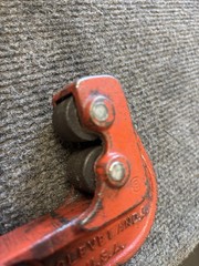 Lot of 2 Ridgid Pipe Cutters No.134 No.1 1/8 to 1-1/4 1-1/8 to 4-1/2