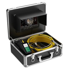 1000TVL Drain Sewer Camera 512hz Self-leveling DVR Pipe Inspection Camera 50m