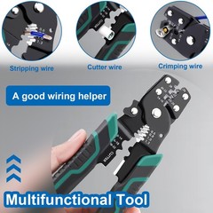 160PCS Bullet Wire Connectors with Crimping Tool Assortment Kit 22-16/16-14/12-1