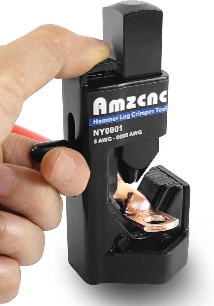 Hammer Lug Crimper Tool &ndash; 0000 AWG Battery and Welding Cables( 8 AWG TO 4/0 Wire