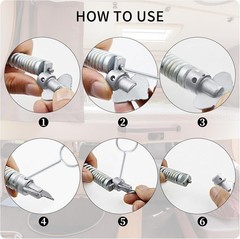 7PCS Drain Snake Drill Attachments &ndash; Auger & Cutter Head Set for Machines &ndash; US