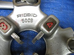 Ridgid 500B Bolt Die Head, 1-1/8 to 2 Inch Capacity w 1-1/4 x 7 Dies