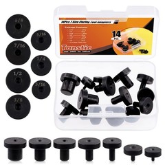 Tanstic 14Pcs Carbon Steel Double Flaring Tool Adapters Set, Fit for 3/16, 1/4,