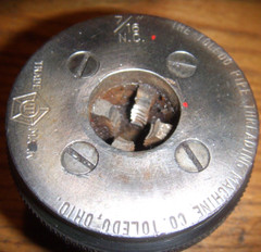 TOLEDO 7/16&Prime; NC PIPE THREADER DIE DROP HEAD TYPE SIZE OO 1-1/2 DRIVE