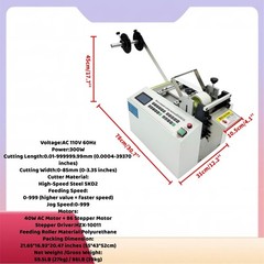 110V 60Hz Plastic Tube Cutter Machine Microcomputer Controlled Auto Pipe Cutter