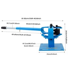 Premium Pipe Tube Bender 1&rdquo;-3&rdquo; inch Manual Tube Bender w/ 7 Dies Tubing Metal