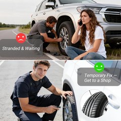 100PCS Tire Repair Rubber Nail Kit, Premium Spiral Screw-in Tire Plugs with 3&hellip;