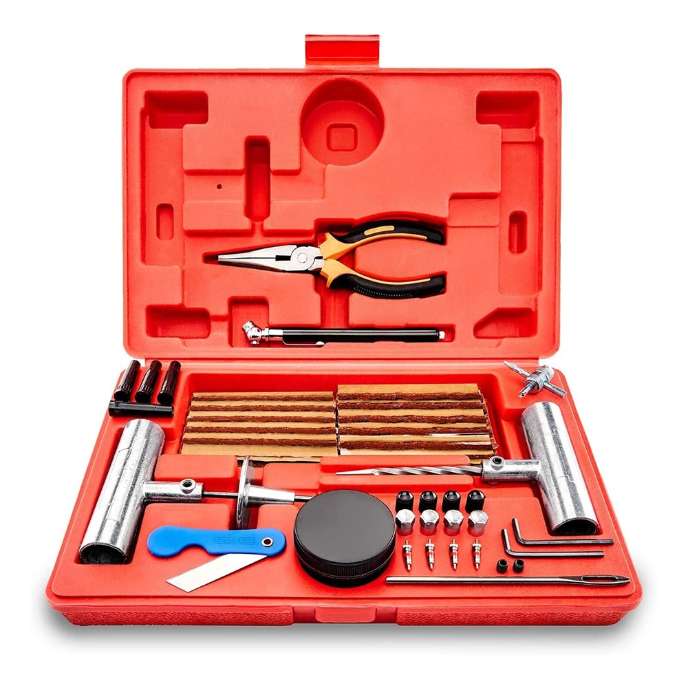 TOOLUXE 50003L Universal Heavy Duty Tire Repair Kit | 57 Piece Value Pack | F&hellip;