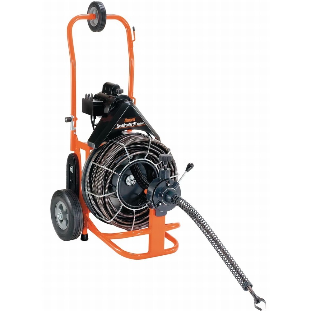 General Wire Speedrooter 92R Automatic Self Feed Sewer Cleaner w/ 100&prime; x 3/4&Prime;