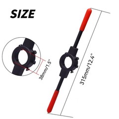 Round Die Stock Handle Wrench Threading Holder For Metric M12M16 38mm OD