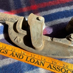 RARE ANTIQUE D. SAUNDERSONS 2&Prime; PIPE CUTTER NO. 2 PATENTED NOVEMBER 28 1880 R$133