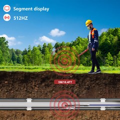Sewer Pipe Inspection Camera w/ 512hz Locator Meter Counter Self Leveling 100m