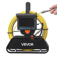 VEVOR Sewer Camera 66ft 4.3-inch Drain Inspection Camera IP68 Waterproof 6 LEDS