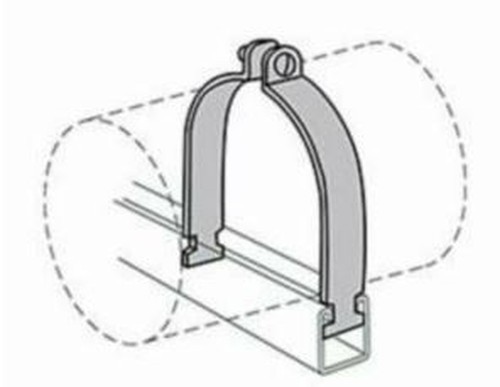 Anvil 2400223893 Tube Clamp 5/8&Prime; OD Steel 400 lb Load Electro Galvanized