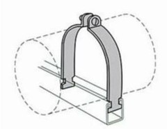 Anvil 2400223893 Tube Clamp 5/8&Prime; OD Steel 400 lb Load Electro Galvanized