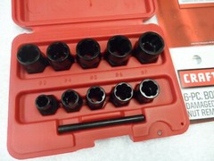 Craftsman 3/8&Prime; 1/2&Prime; Damaged Bolt Nut Remover Set &ndash; Part # 52060/52061